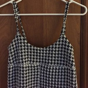 American Rag Black and White Long Sleeveless Shirt