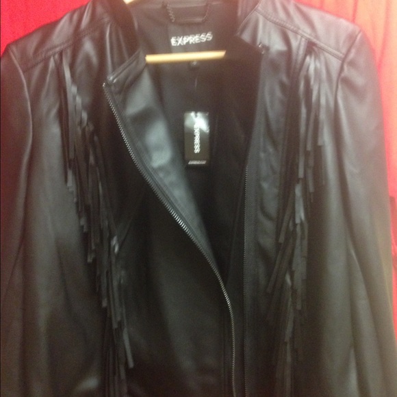 EXPRESS -   Jacket fringe detailing