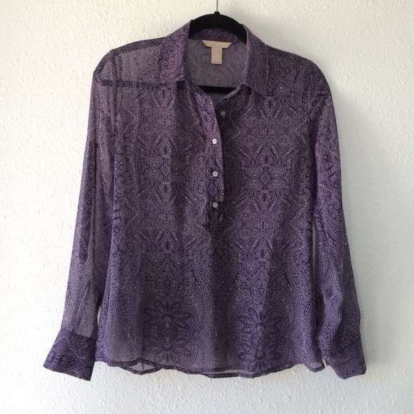 Banana Republic sheer top/blouse