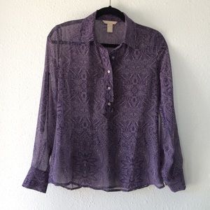 Banana Republic sheer top/blouse