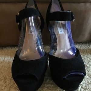 Steve Madden Black Suede Shoes