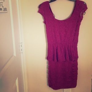Purple body con dress. Never been worn