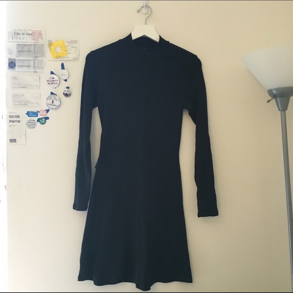 American Apparel Ribbed Mock Neck Dress