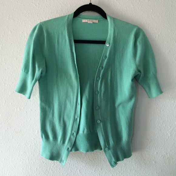 Merona minty green short-sleeved cardigan