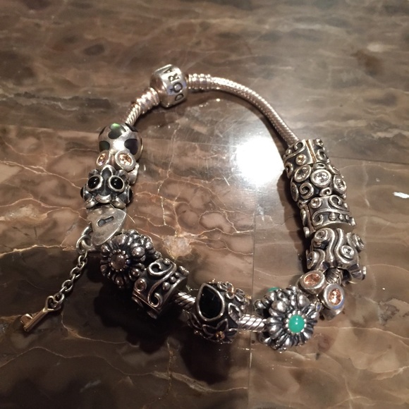 Pandora Bracelet with Charms - Picture 1 of 3