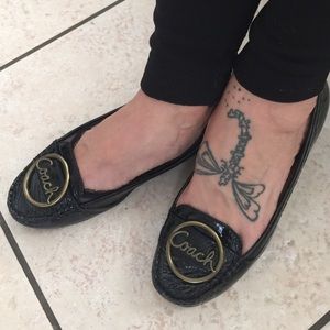 Coach patent leather Loafers..EUC