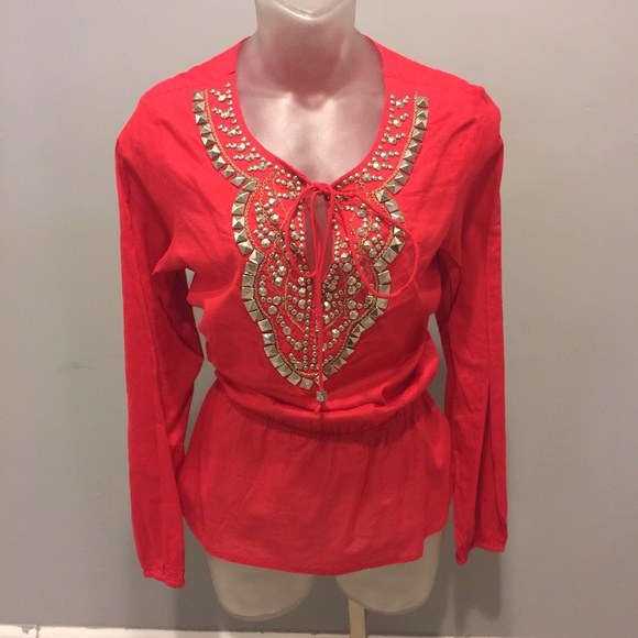 SALEMichael Kors embellished peplum shirt