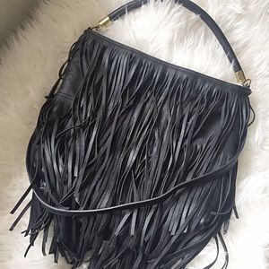 Fringe Black Bag H&M / 2 straps