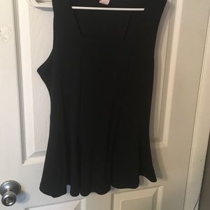 Black Peplum Top