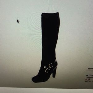 Michael KORS allister black stretch fabric 6b nib