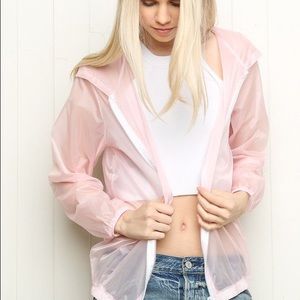 RARE BRANDY MELVILLE PINK WINDBREAKER