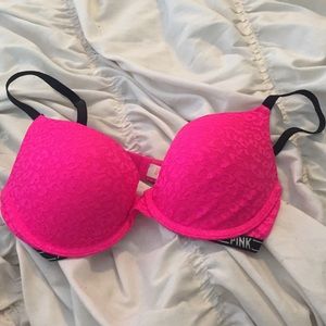 Pink bra