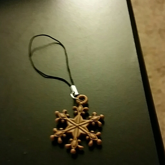 Gold Snow Flake Charm