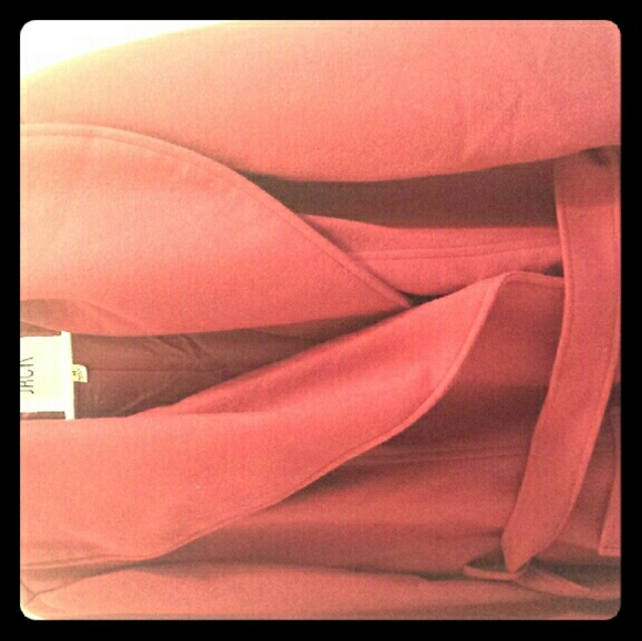Maroon peacoat