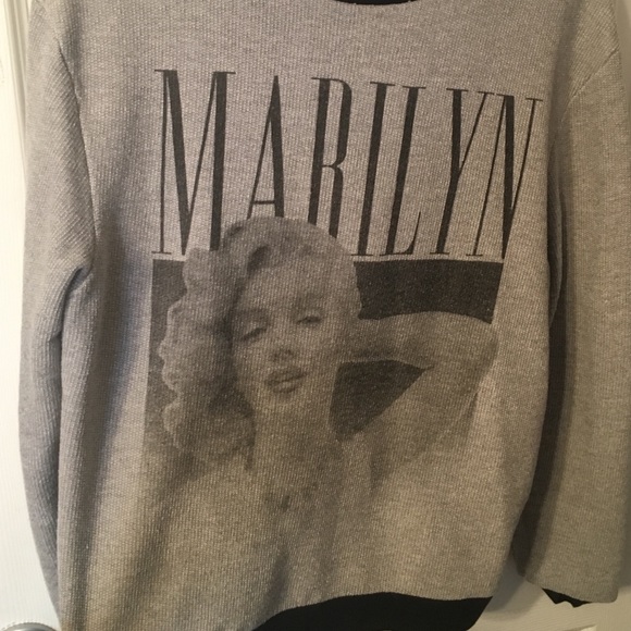 Black and Gray Marilyn Sweatshirt