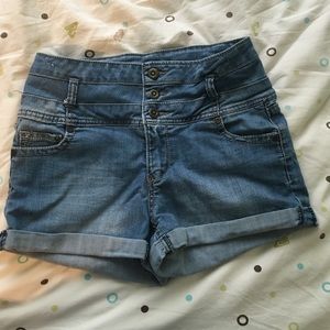 High waisted shorts