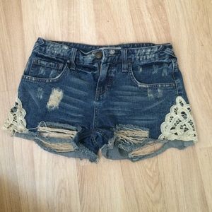 Distressed Free People shorts