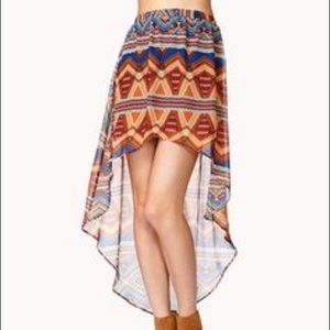 Tribal High-Low skirt