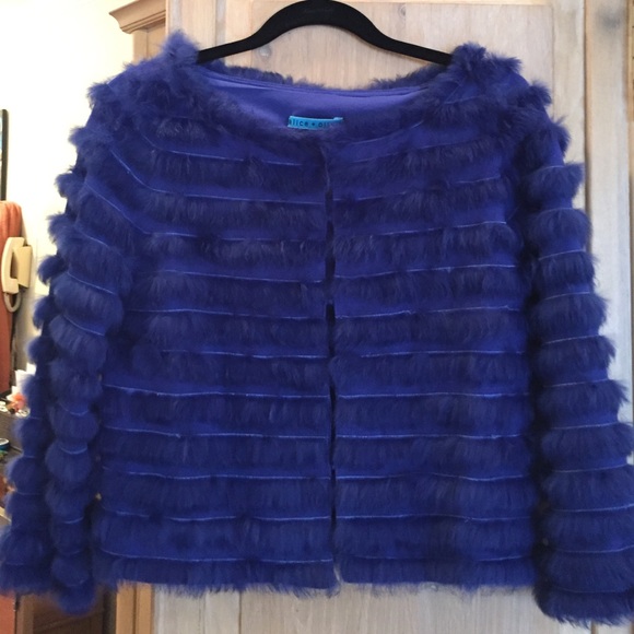 Alice and Olivia 100% fur never worn short jacket