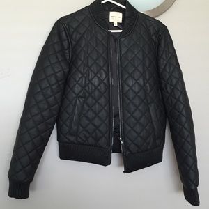 Silence + noise quilted bomber jacket in Sz M