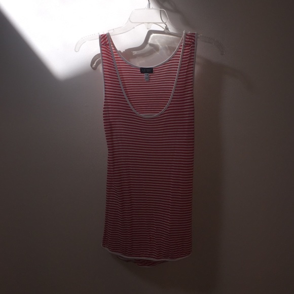 Armani jeans red and white striped backless tank