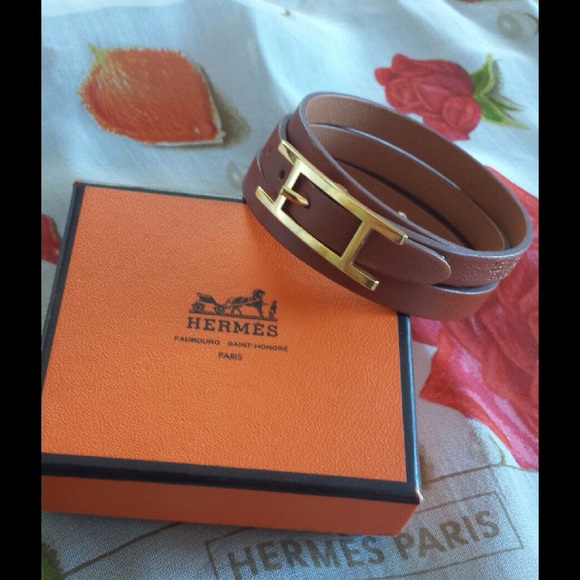 Hermes Hapi 3mm Leather Wrap Bracelet