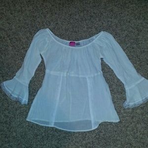 Baby doll top with lace