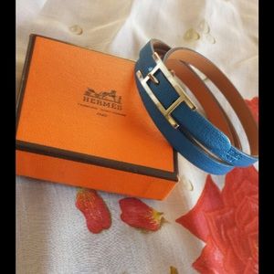 Hermes Hapi 3mm Leather Wrap Bracelet