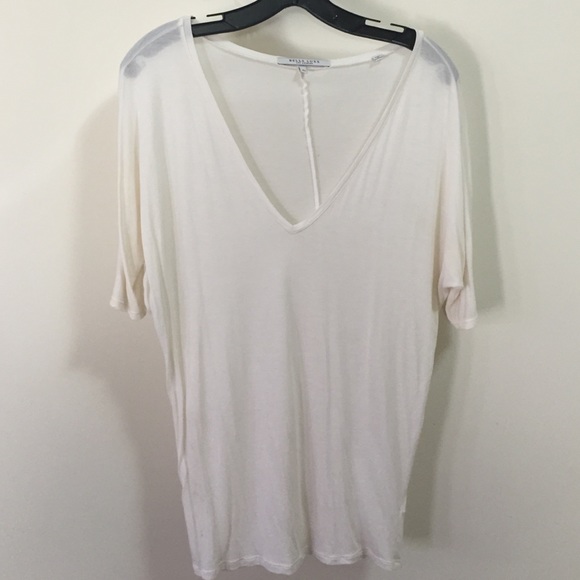 Bella Luxx cream micro modal 3/4 slv top, size xs