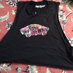 NWOT Vans muscle tee crop top