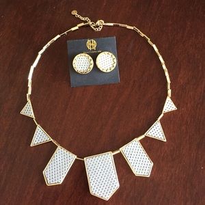 House of Harlow necklace and earrings