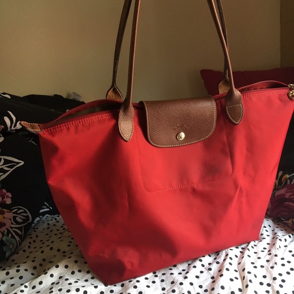 red longchamp le pliage large