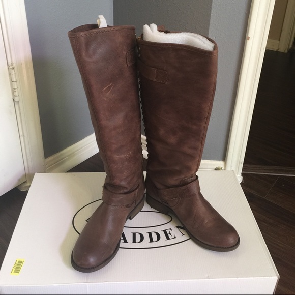 Steve Madden Leather brown leather boots