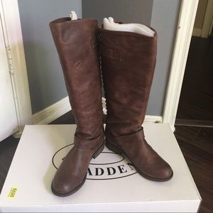 Steve Madden Leather brown leather boots