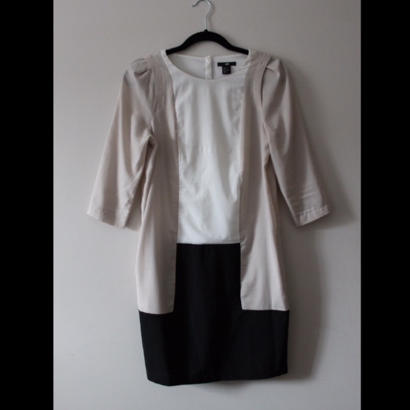 H&M professional color block dress