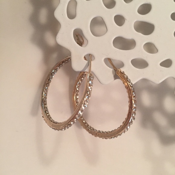 J Crew gold hoops