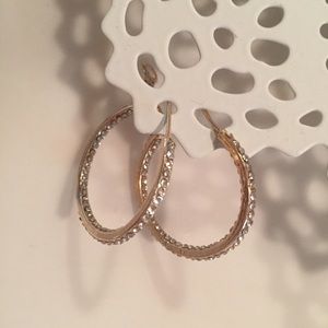 J Crew gold hoops