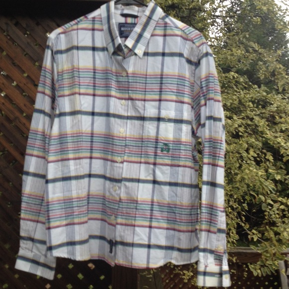 NWOT Rough Stock Plaid Button Down