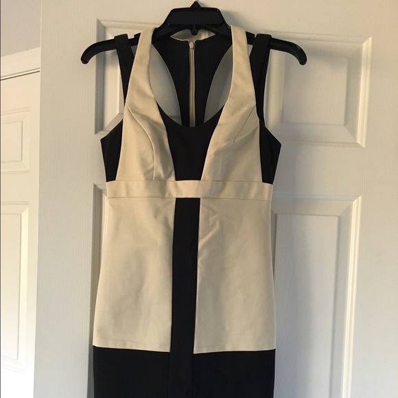 Nicole Miller sleeveless cut out dress.