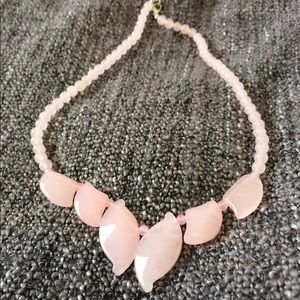 *NEW* pink jade beads necklace