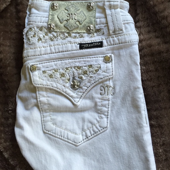 White Miss Me designer Jeans