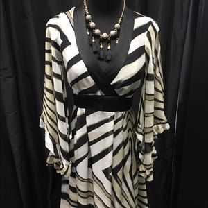 Single Zebra Cut-Out Dress
