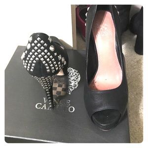Final drop! Vince Camuto Black Studded Heels