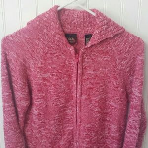 Pink zipper sweater