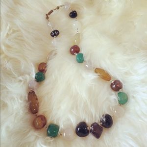 *NEW* Multi colored jade necklace