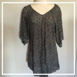 NWT open knit shirt