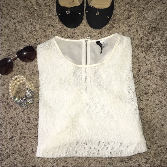 White lace top