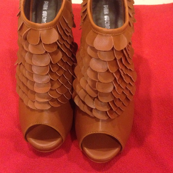 Flowered peep toe gladiator shoes - Picture 4 of 4
