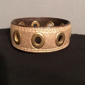 Leather Coach Bracelet