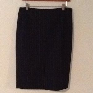 Antonio Melani skirt. Black with delicate stripes.